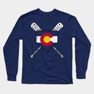 Colorado Baseball Home Plate Long Sleeve T-Shirt